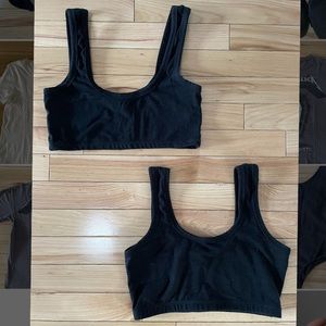 ARQ Wide Strap & Full Coverage Bra Black